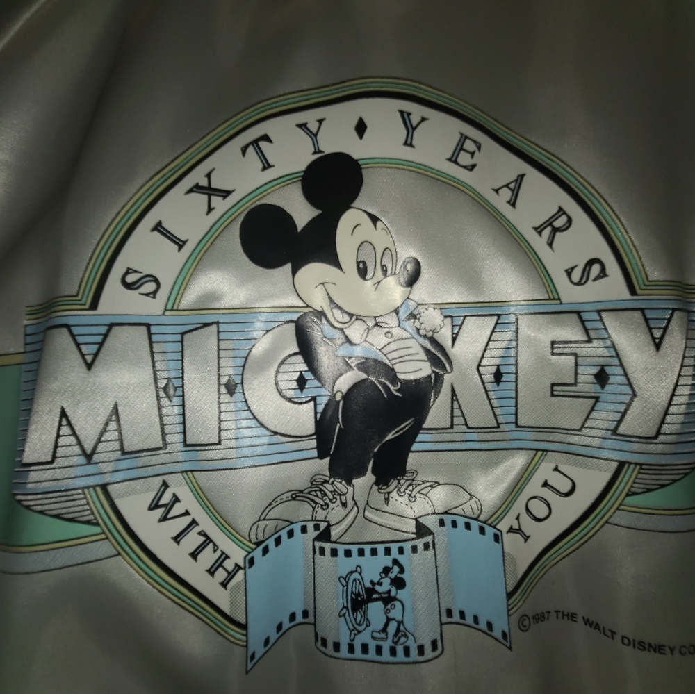 Vintage 80s Mickey Mouse satin jacket